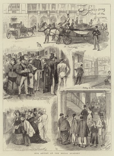 Our Artist at the Royal Academy by William Ralston